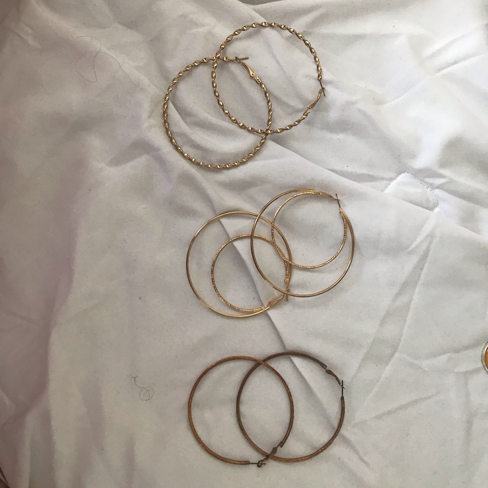 GOLD HOOP EARRINGS